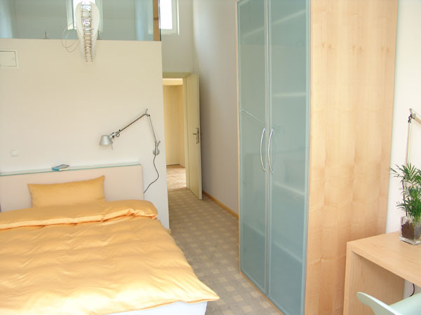 Blick in ein Gästezimmer
